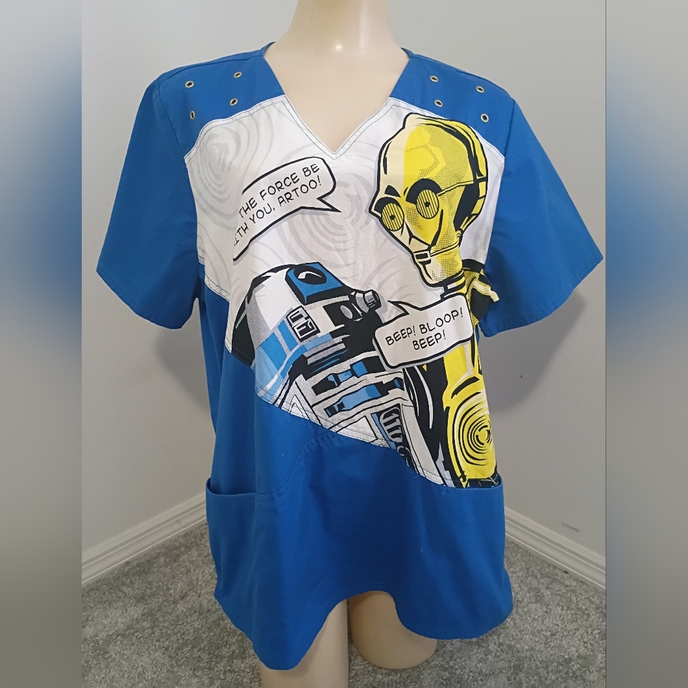 Star Wars Scrub Top Size XL